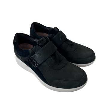 Clarks Clarks Unstructured Black Leather Un Adorn… - image 1