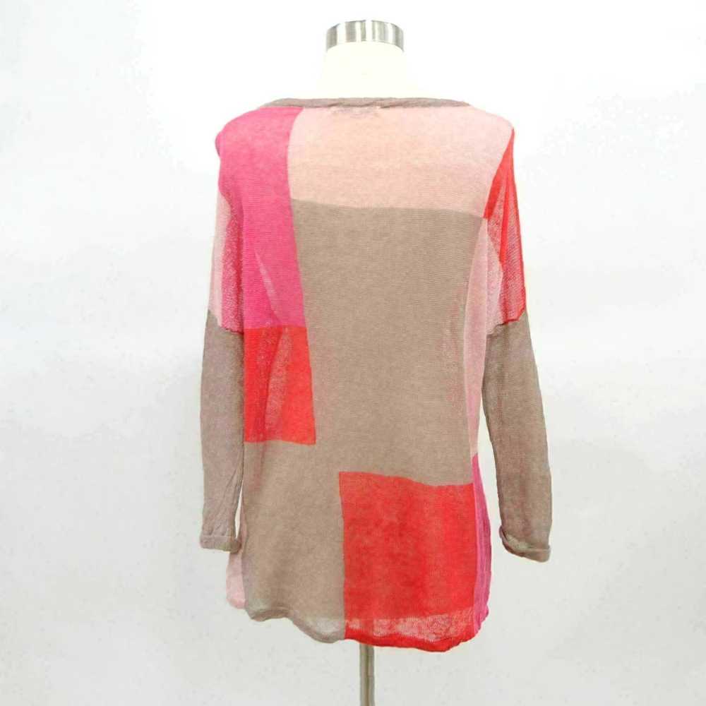 Gerard Darel Linen Blend Color Block Taupe Pink R… - image 7