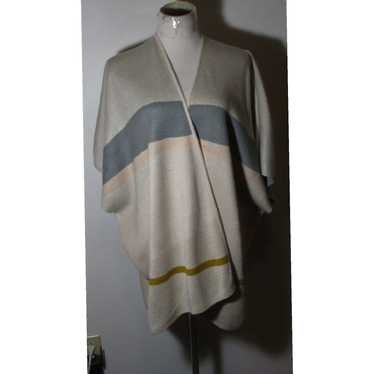 Loft Luxurious Beige Taupe Cardigan Poncho Wrap S… - image 1