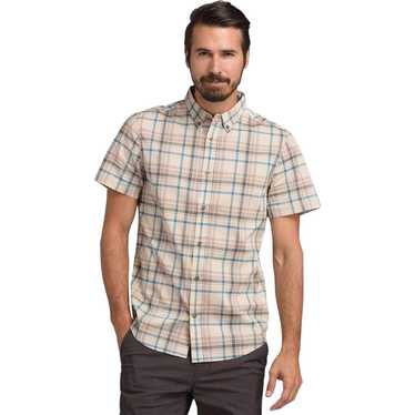 Prana Prana Mens Granger Short Sleeve Plaid Button