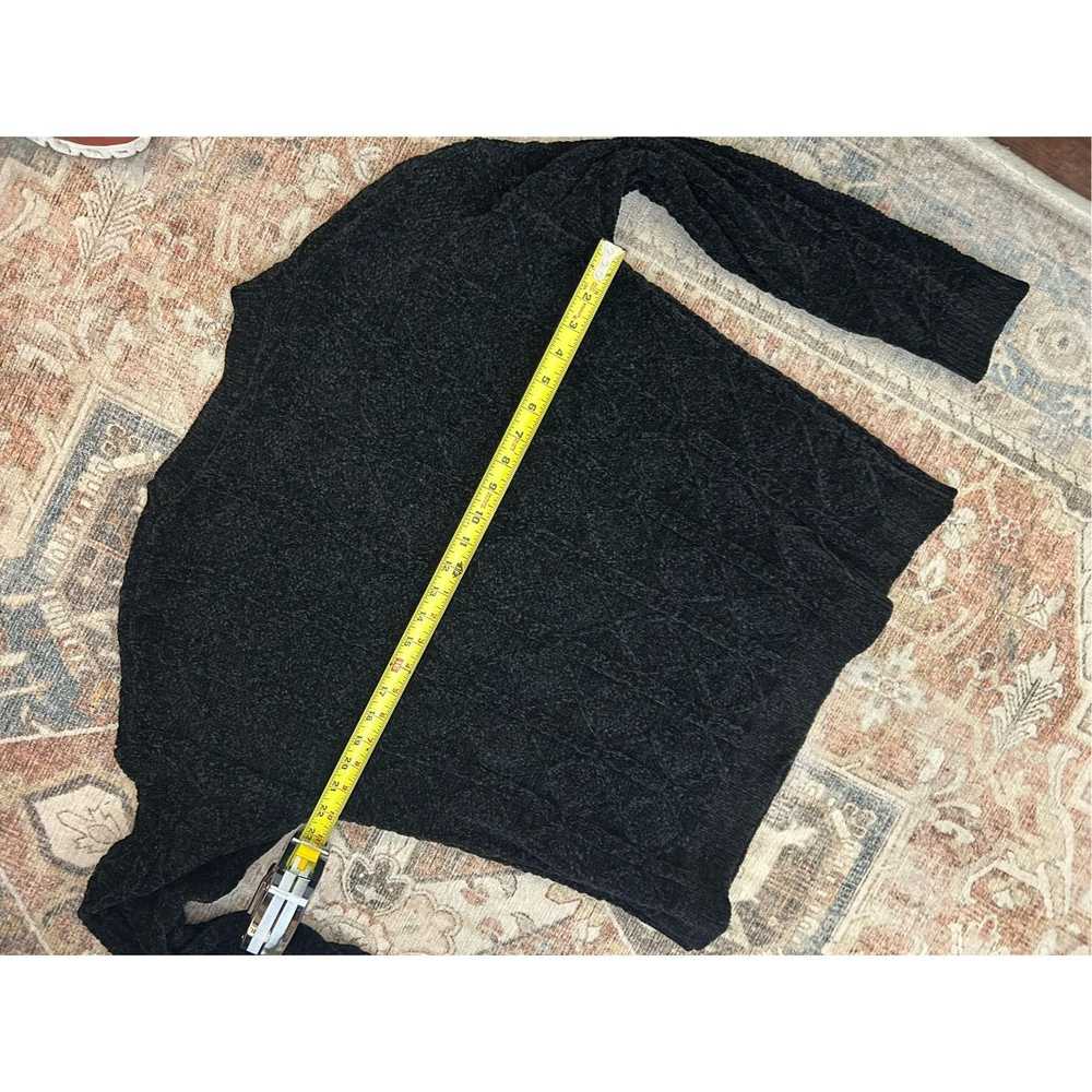 Macron Macaron Black Cable Knit Sweater, Sz Small - image 7