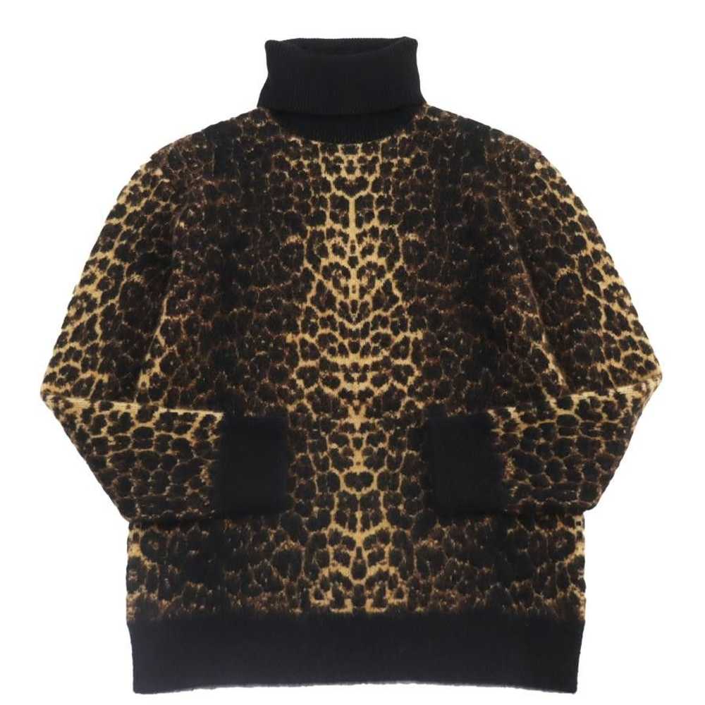 Saint Laurent Paris Mohair leopard turtleneck - image 1