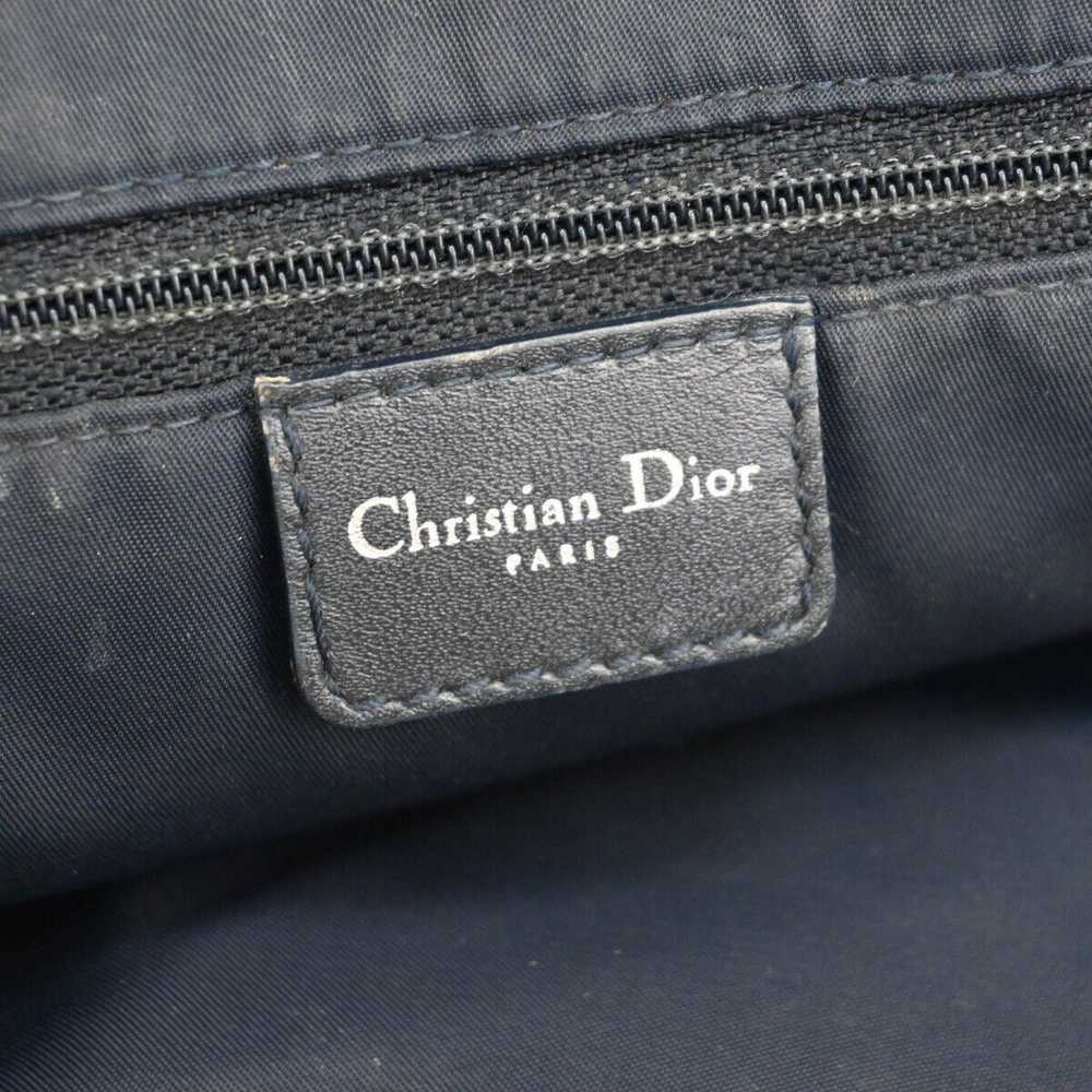 Dior Trotter Navy Canvas Shoulder Bag (Pre-Owned) - image 9