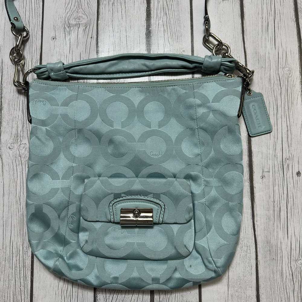 Coach Coach Aqua Kristin Signature Hobo Bag - image 3