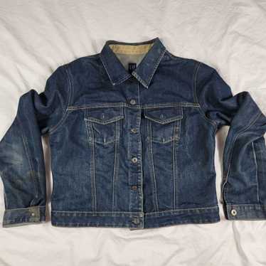 Gap GAP Womens Xl Blue Jean Jacket Long Sleeve Ca… - image 1