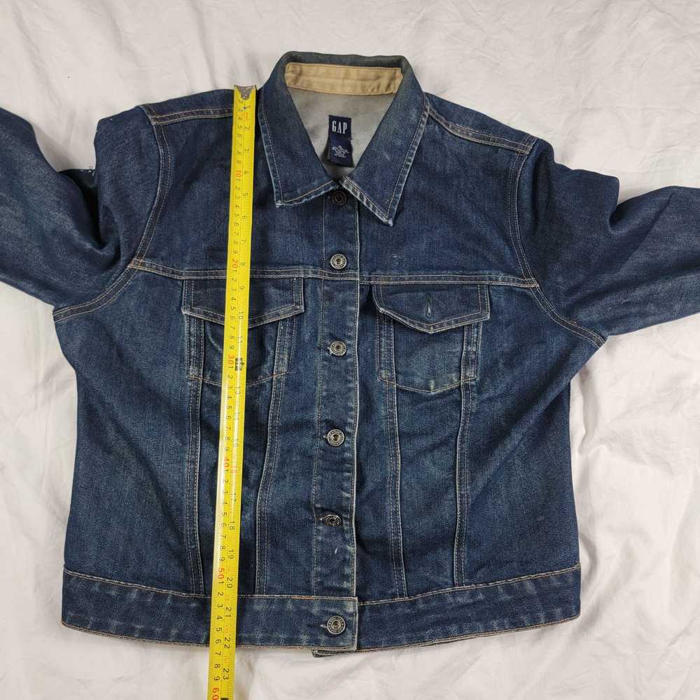 Gap GAP Womens Xl Blue Jean Jacket Long Sleeve Ca… - image 7