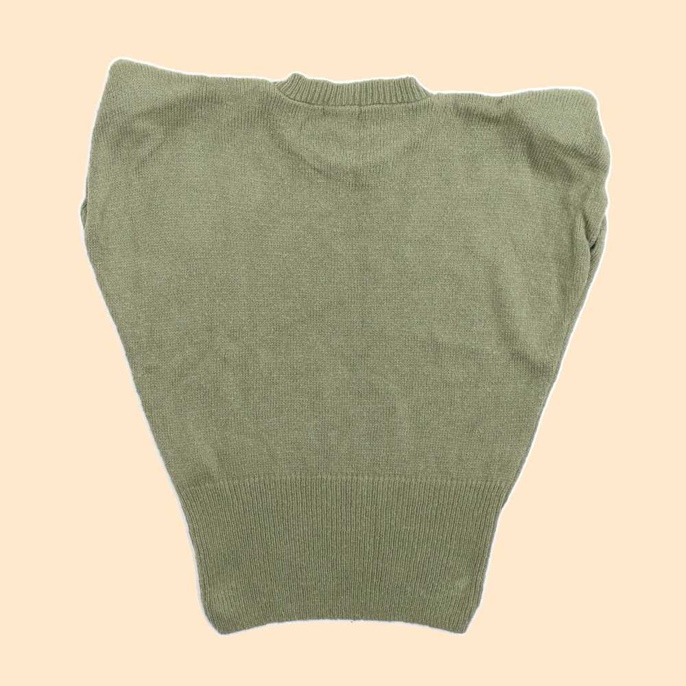 Nasty Gal Green Crew Neck Vest Jumper Sweater in … - image 2