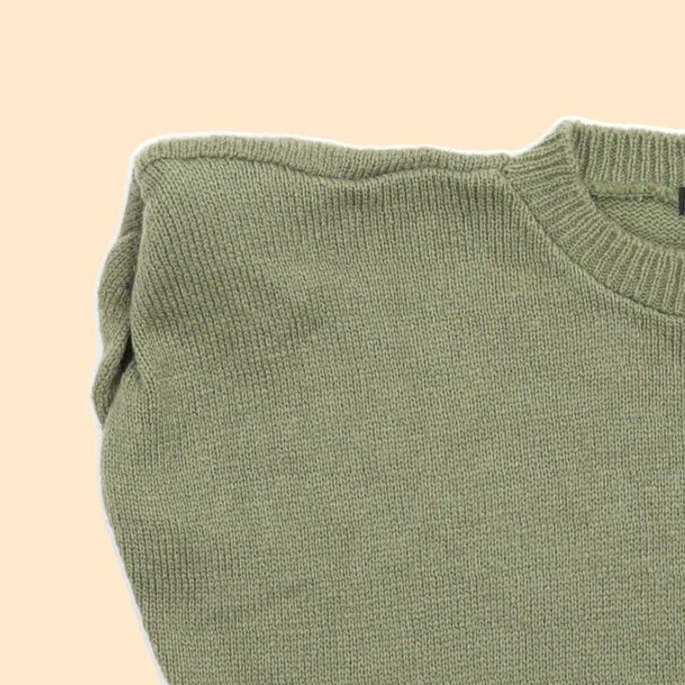 Nasty Gal Green Crew Neck Vest Jumper Sweater in … - image 3