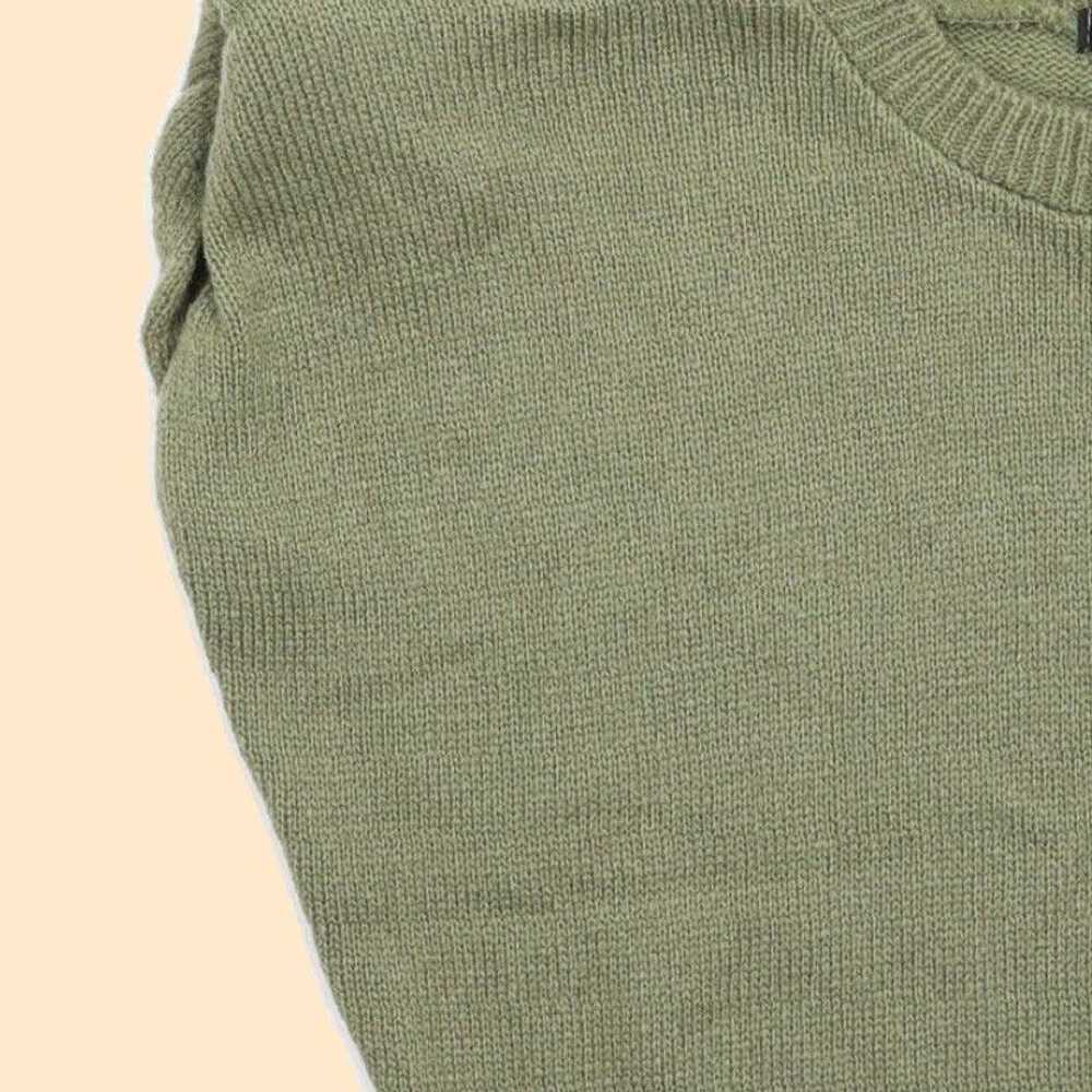 Nasty Gal Green Crew Neck Vest Jumper Sweater in … - image 6