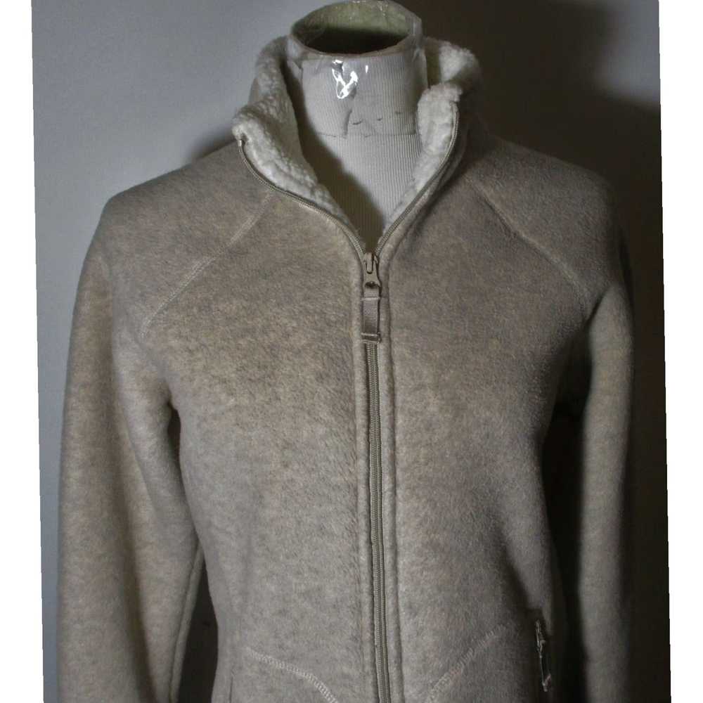 Vintage Luxurious Beige Taupe Insulated Full Zip … - image 2