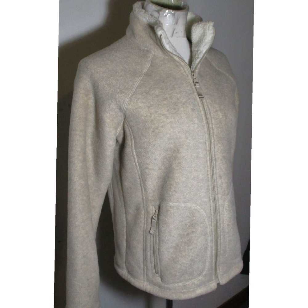 Vintage Luxurious Beige Taupe Insulated Full Zip … - image 3