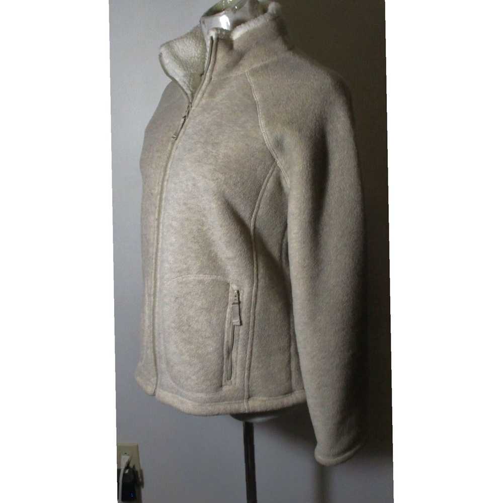 Vintage Luxurious Beige Taupe Insulated Full Zip … - image 4