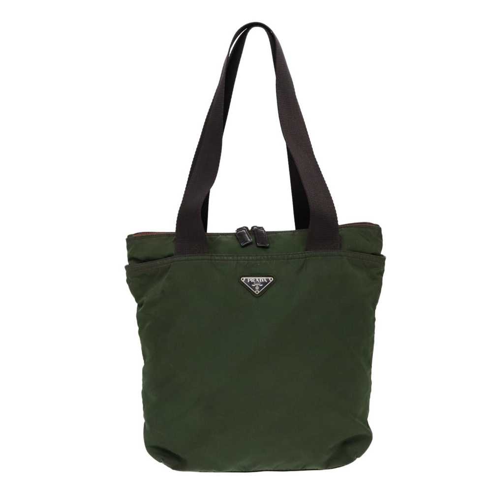 Prada Tessuto Green Synthetic Tote Bag (Pre-Owned) - image 1