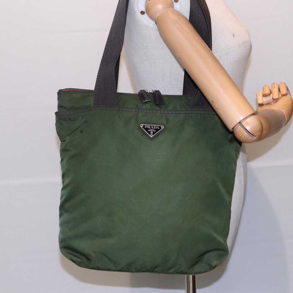 Prada Tessuto Green Synthetic Tote Bag (Pre-Owned) - image 7