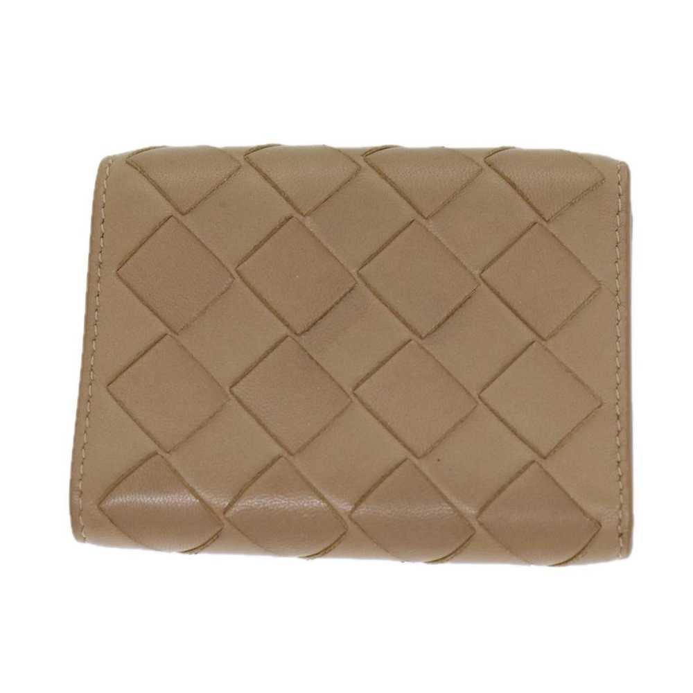 Bottega Veneta Intrecciato Beige Leather Wallet (… - image 2