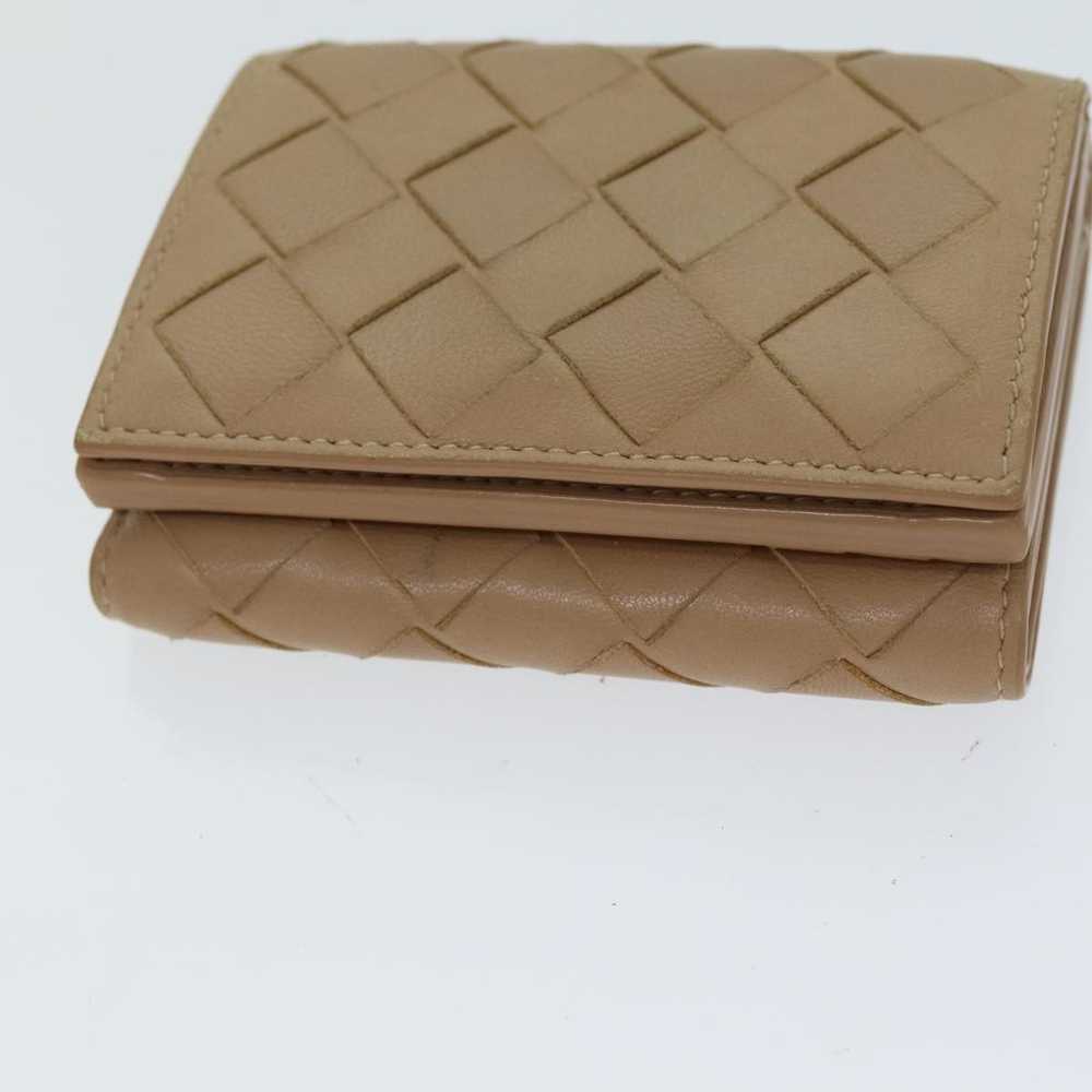 Bottega Veneta Intrecciato Beige Leather Wallet (… - image 3