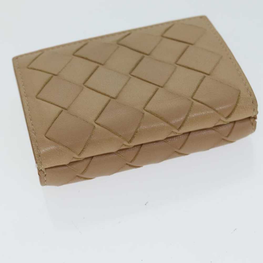 Bottega Veneta Intrecciato Beige Leather Wallet (… - image 4