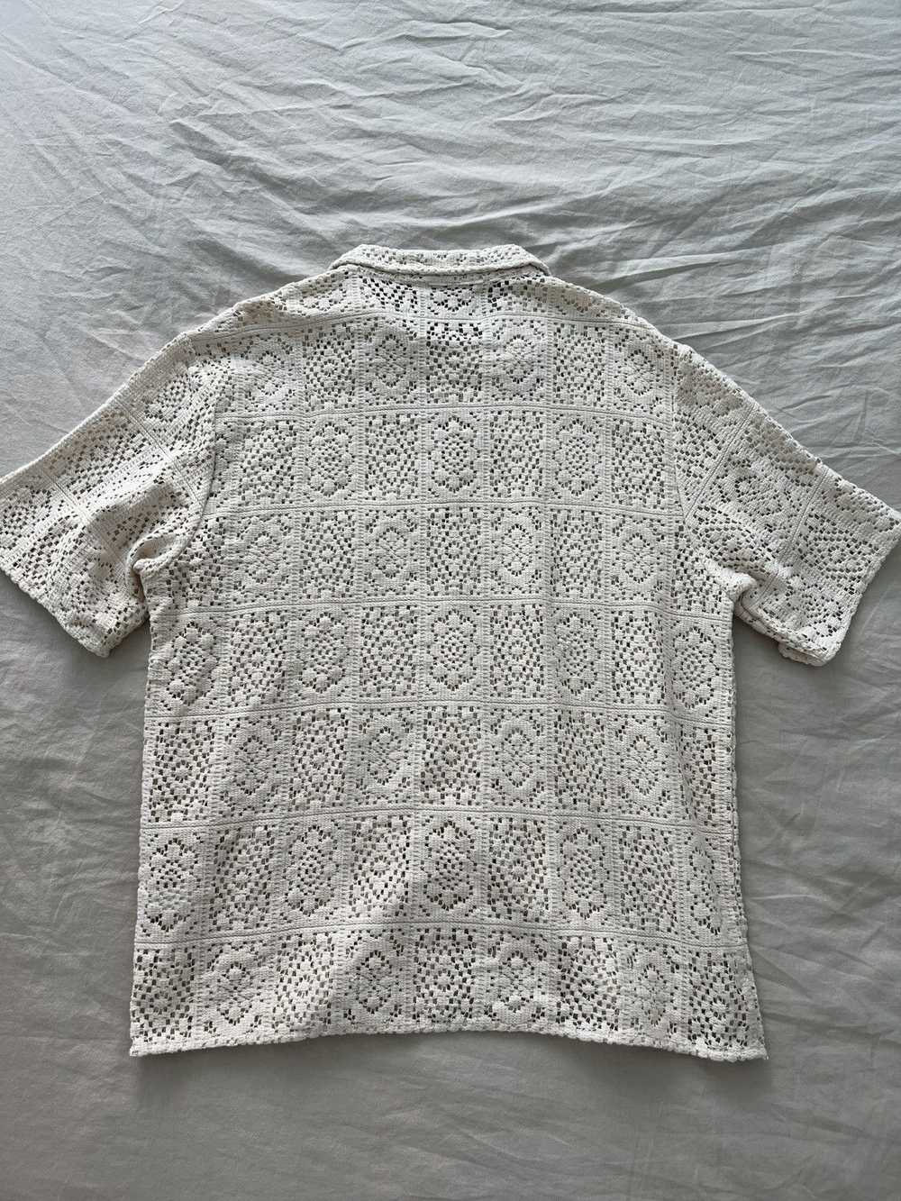 Ovadia & Sons Crochet Lace Button Up - image 2