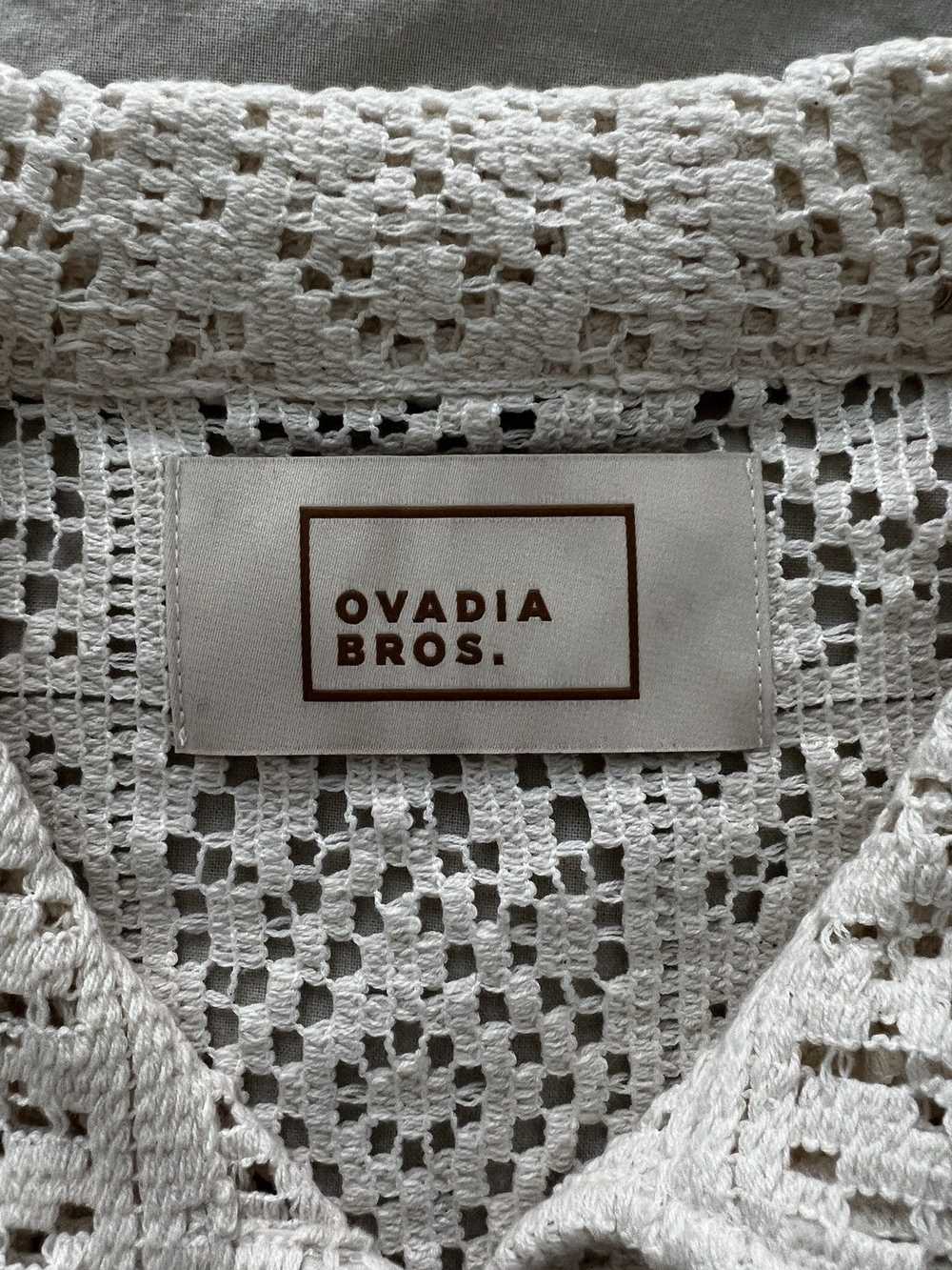 Ovadia & Sons Crochet Lace Button Up - image 3