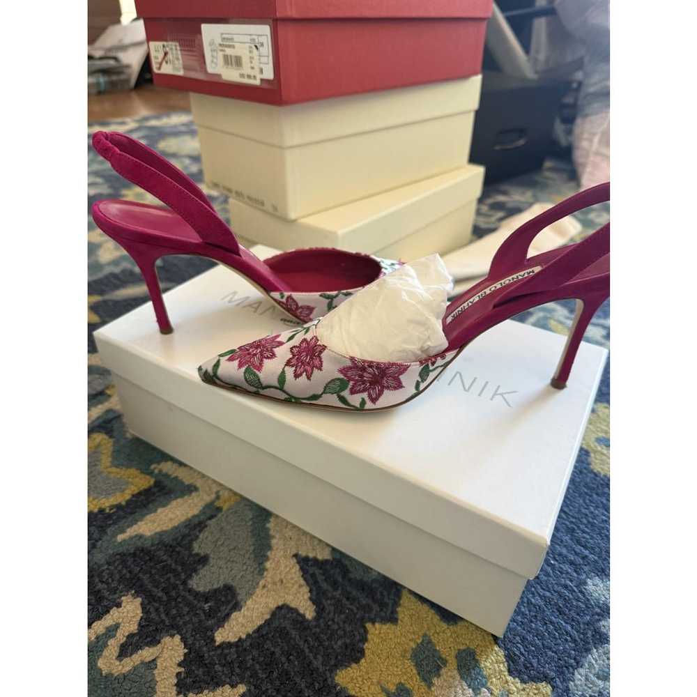 Manolo Blahnik Cloth heels - image 2