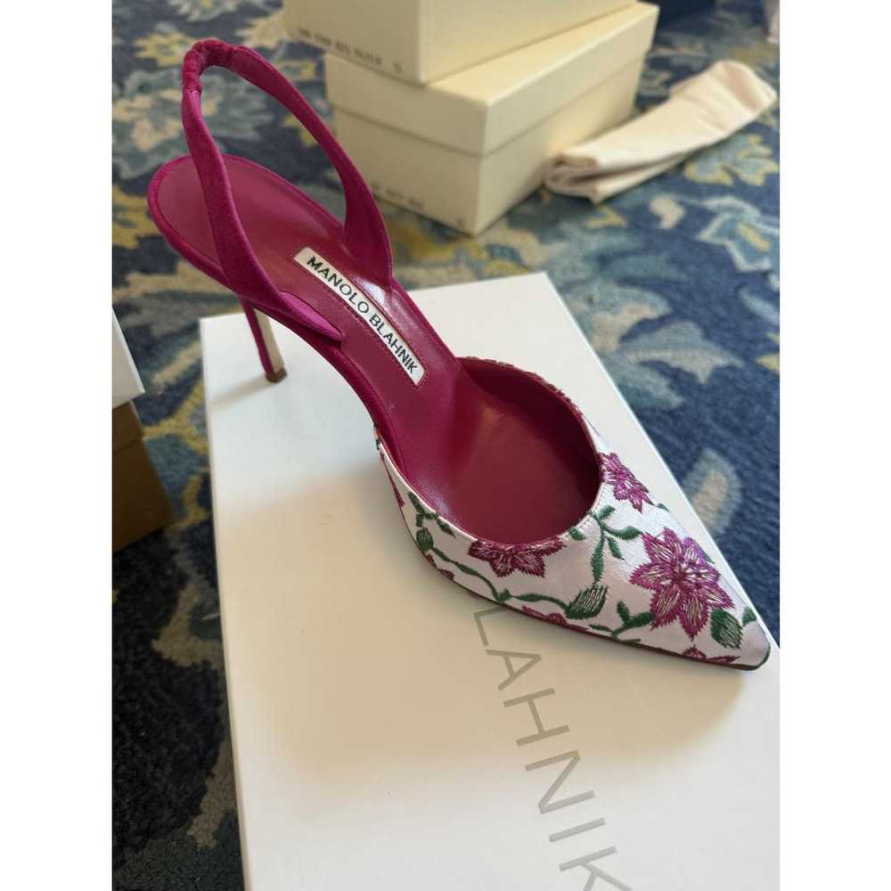 Manolo Blahnik Cloth heels - image 4