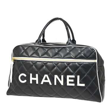 Chanel Bowling Black Leather Travel Bag (Pre-Owne… - image 1