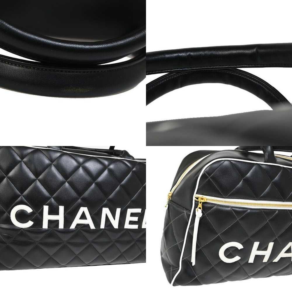 Chanel Bowling Black Leather Travel Bag (Pre-Owne… - image 5