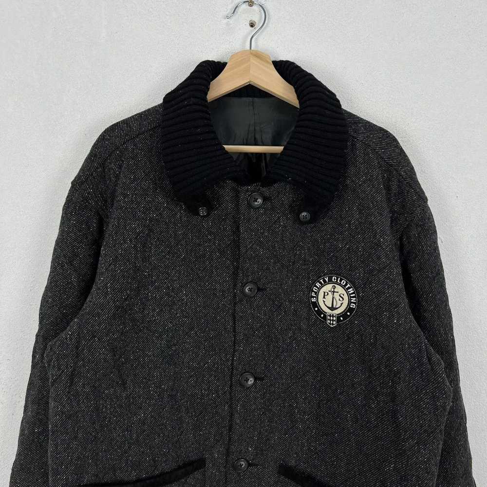 Japanese Brand VINTAGE PIA SPORTS BIG LOGO WOOL J… - image 2