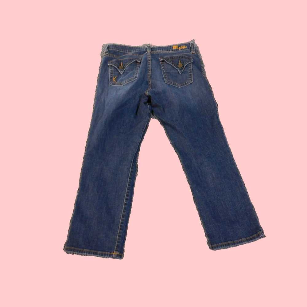 Vintage Stretchy Women's Denim 8 Straight Crop Fi… - image 5