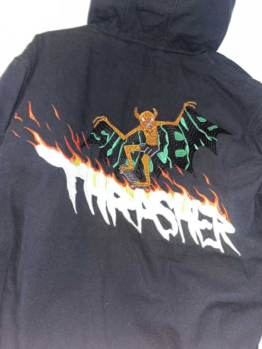 Supreme × Thrasher Supreme x Thrasher hooded work… - image 1