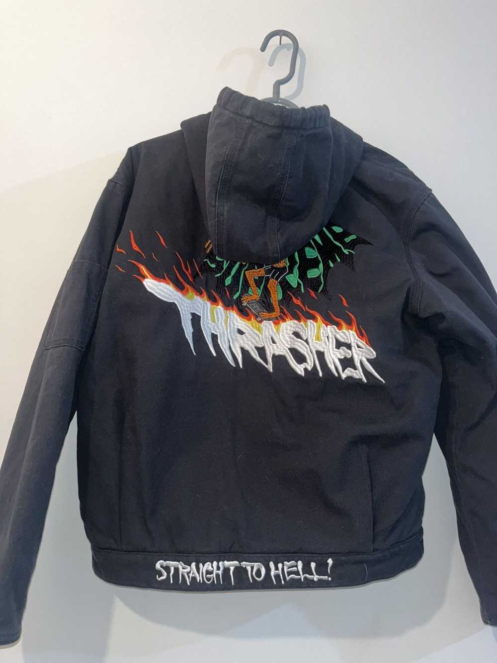 Supreme × Thrasher Supreme x Thrasher hooded work… - image 3