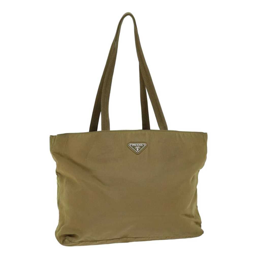 Prada Tessuto Beige Synthetic Tote Bag (Pre-Owned) - image 11