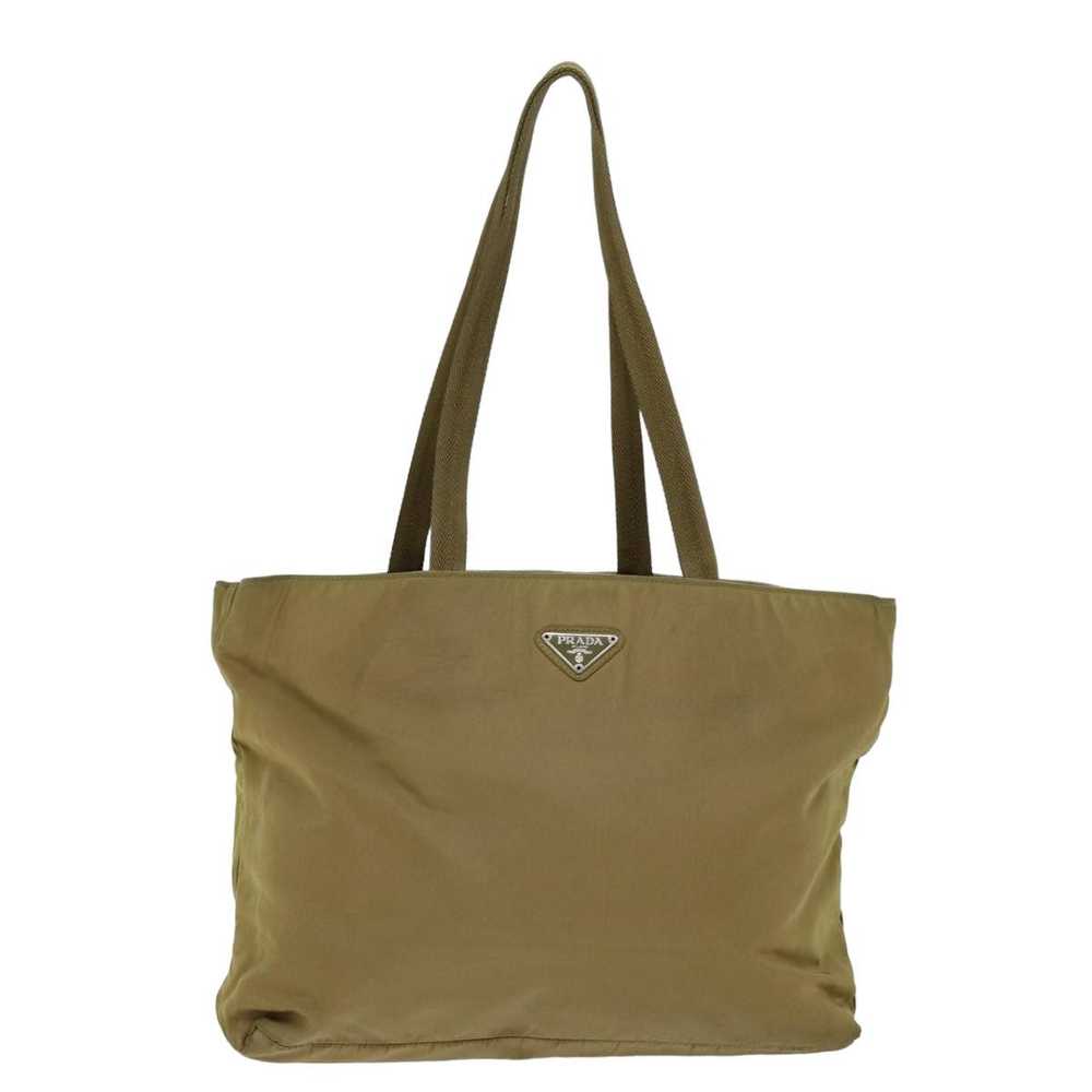 Prada Tessuto Beige Synthetic Tote Bag (Pre-Owned) - image 1