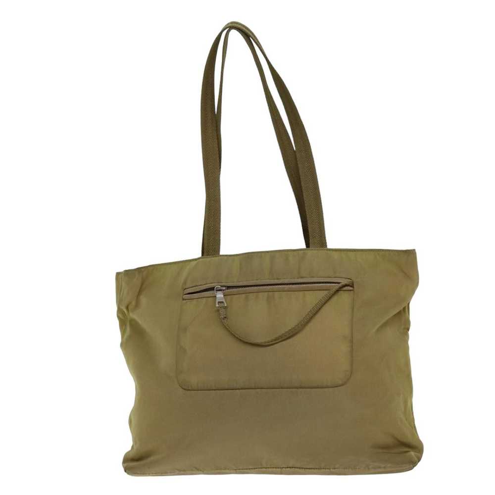 Prada Tessuto Beige Synthetic Tote Bag (Pre-Owned) - image 2