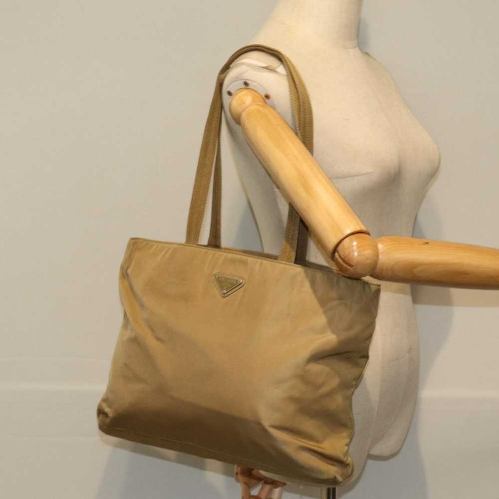 Prada Tessuto Beige Synthetic Tote Bag (Pre-Owned) - image 7