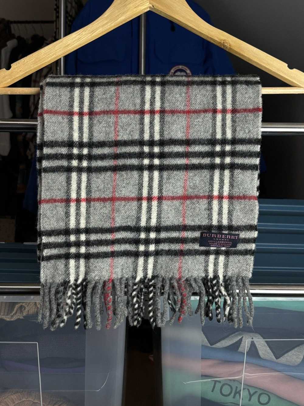 Burberry Burberry Vintage Grey Nova Check Scarf - image 2