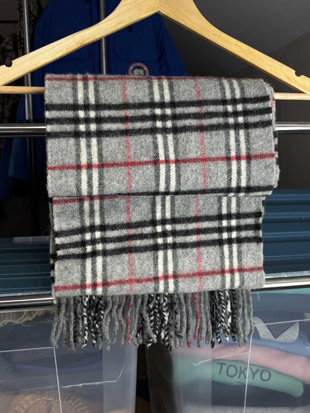 Burberry Burberry Vintage Grey Nova Check Scarf - image 3