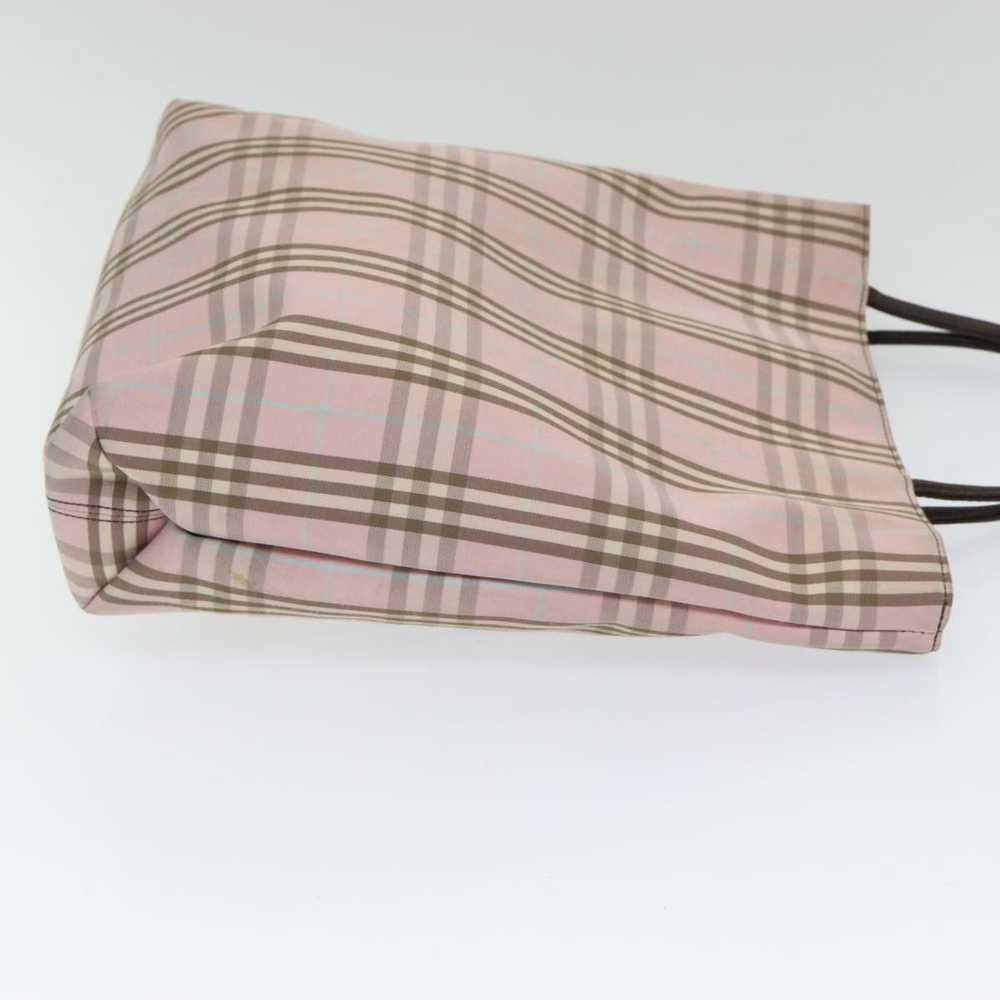 Burberry Nova Check Pink Cotton Handbag (Pre-Owne… - image 3