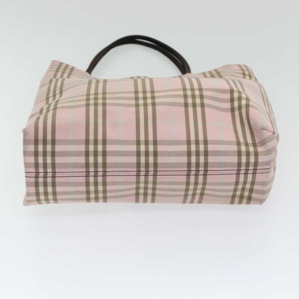 Burberry Nova Check Pink Cotton Handbag (Pre-Owne… - image 6