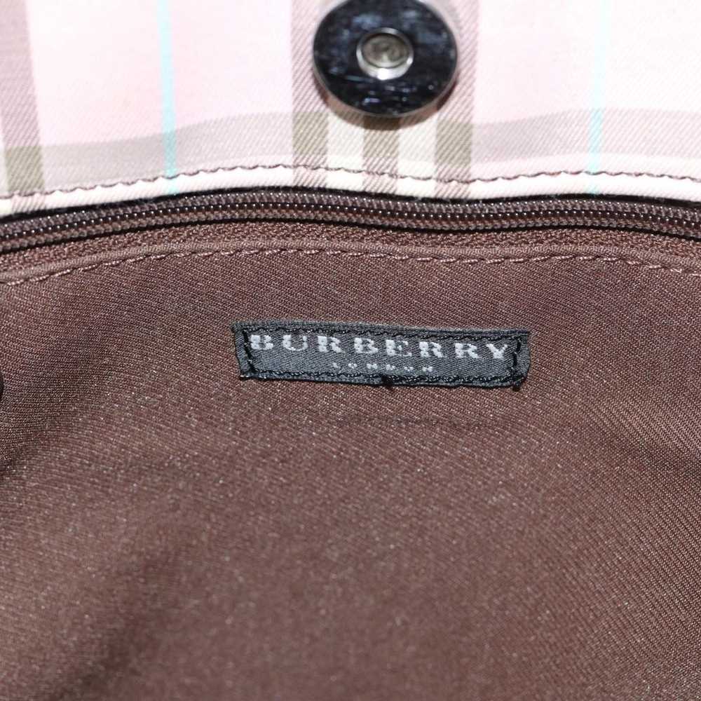 Burberry Nova Check Pink Cotton Handbag (Pre-Owne… - image 8