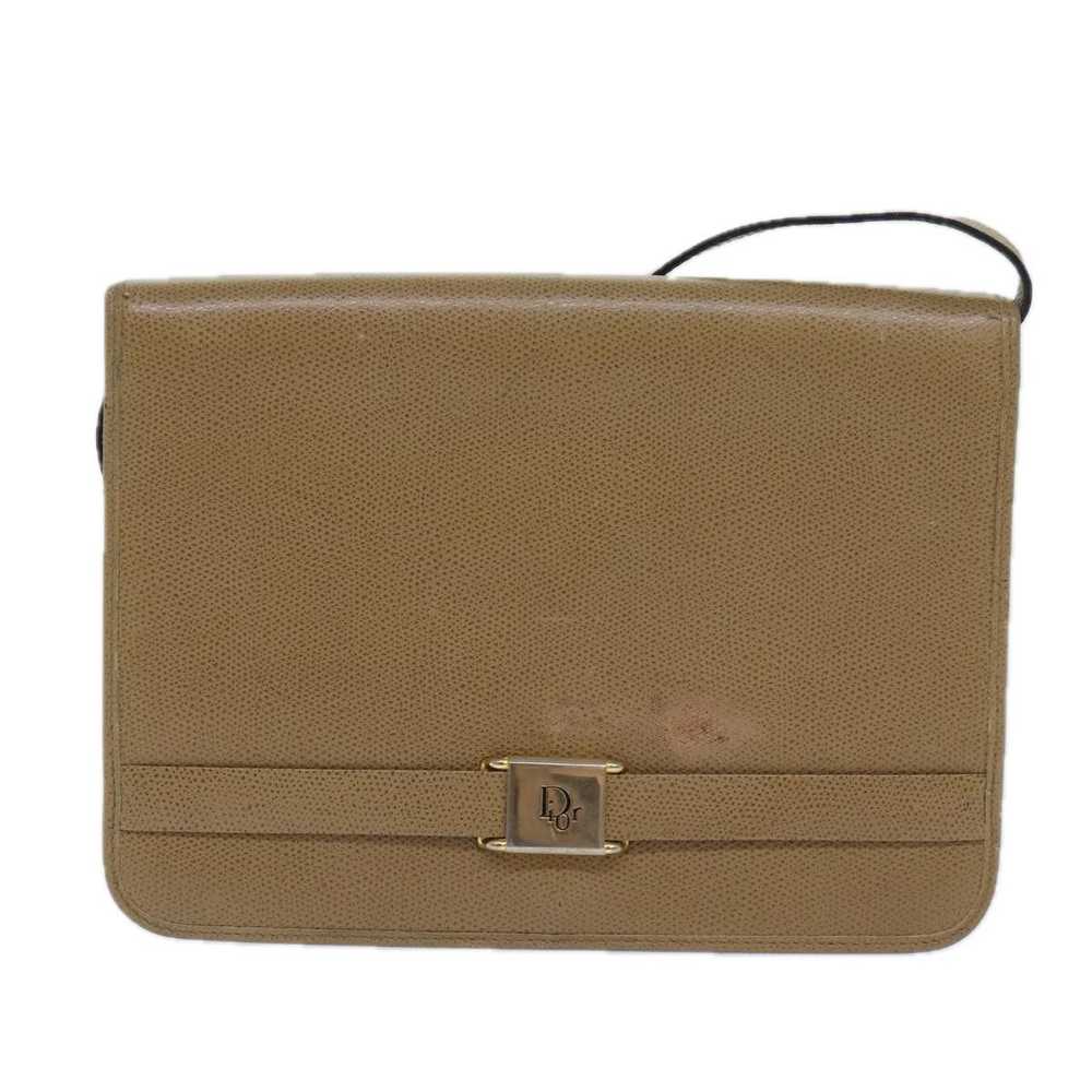 Dior Beige Leather Shoulder Bag (Pre-Owned) - image 1