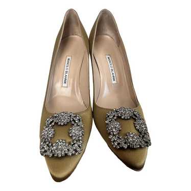 Manolo Blahnik Hangisi cloth heels - image 1