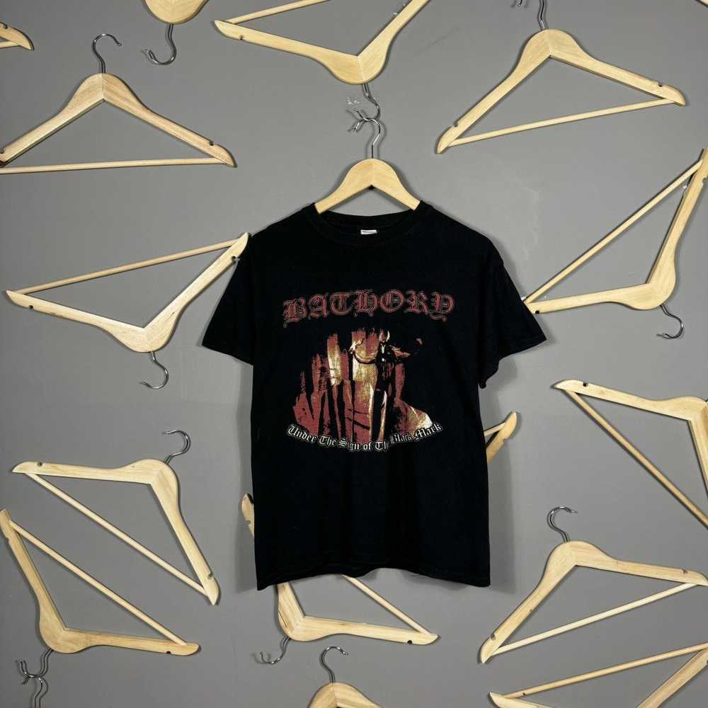 Band Tees × Rock T Shirt Vintage 00s Bathory Band… - image 1