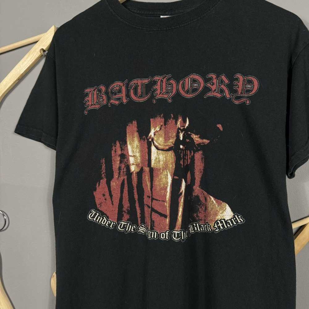 Band Tees × Rock T Shirt Vintage 00s Bathory Band… - image 5