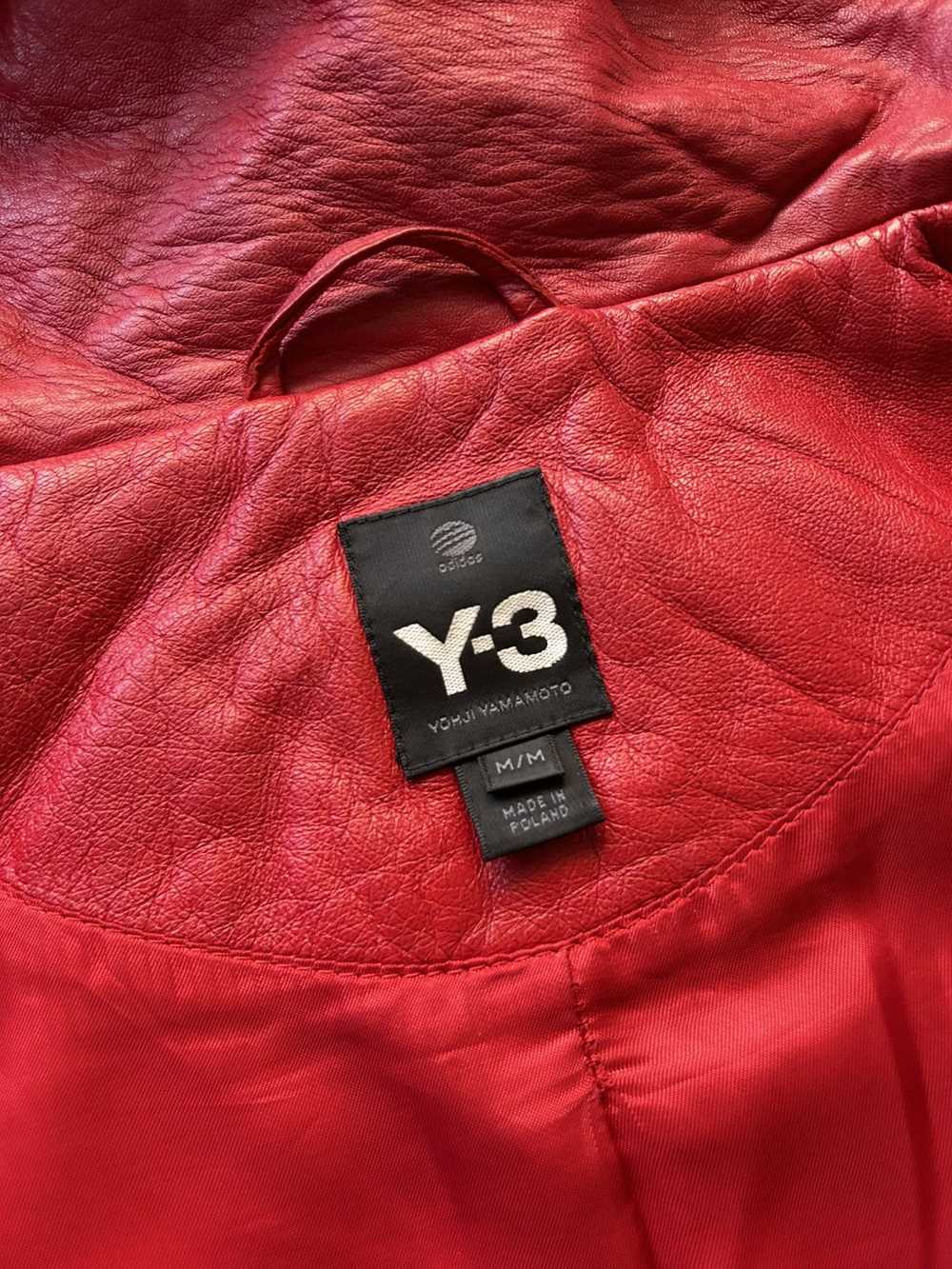 Adidas × Y-3 × Yohji Yamamoto Leather Jacket - image 6