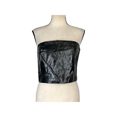 Rotate Vegan leather top