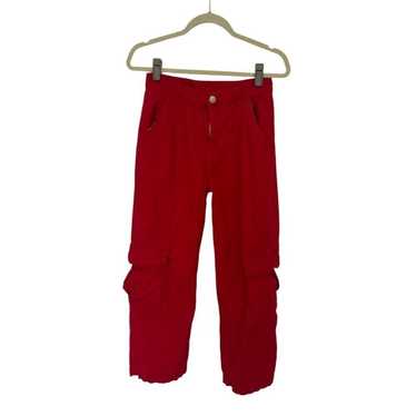 Princess Polly Princess Polly SZ 4 red cargo pants - image 1