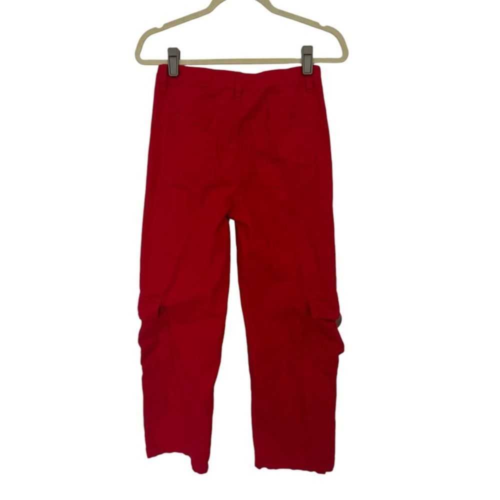 Princess Polly Princess Polly SZ 4 red cargo pants - image 2