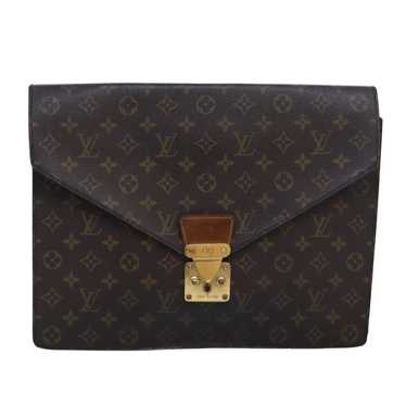 Louis Vuitton Porte Document Senateur Brown Canvas