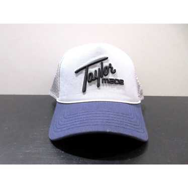 Vintage TaylorMade Hat Cap Snap Back Gray Blue Tr… - image 1